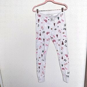 Old Navy Christmas Print Thermal Jogger Pajama Pants Size Medium